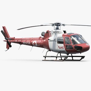 eurocopter h125 rescue helicopter 3d obj