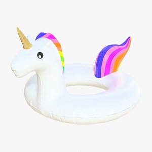 float unicorn 3D model