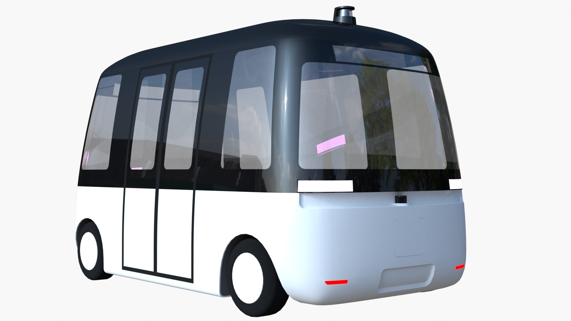 3D Shuttle Buses III Model - TurboSquid 2398333
