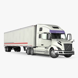 Volvo VNL 860 Truck 2018 with Trailer Rigged