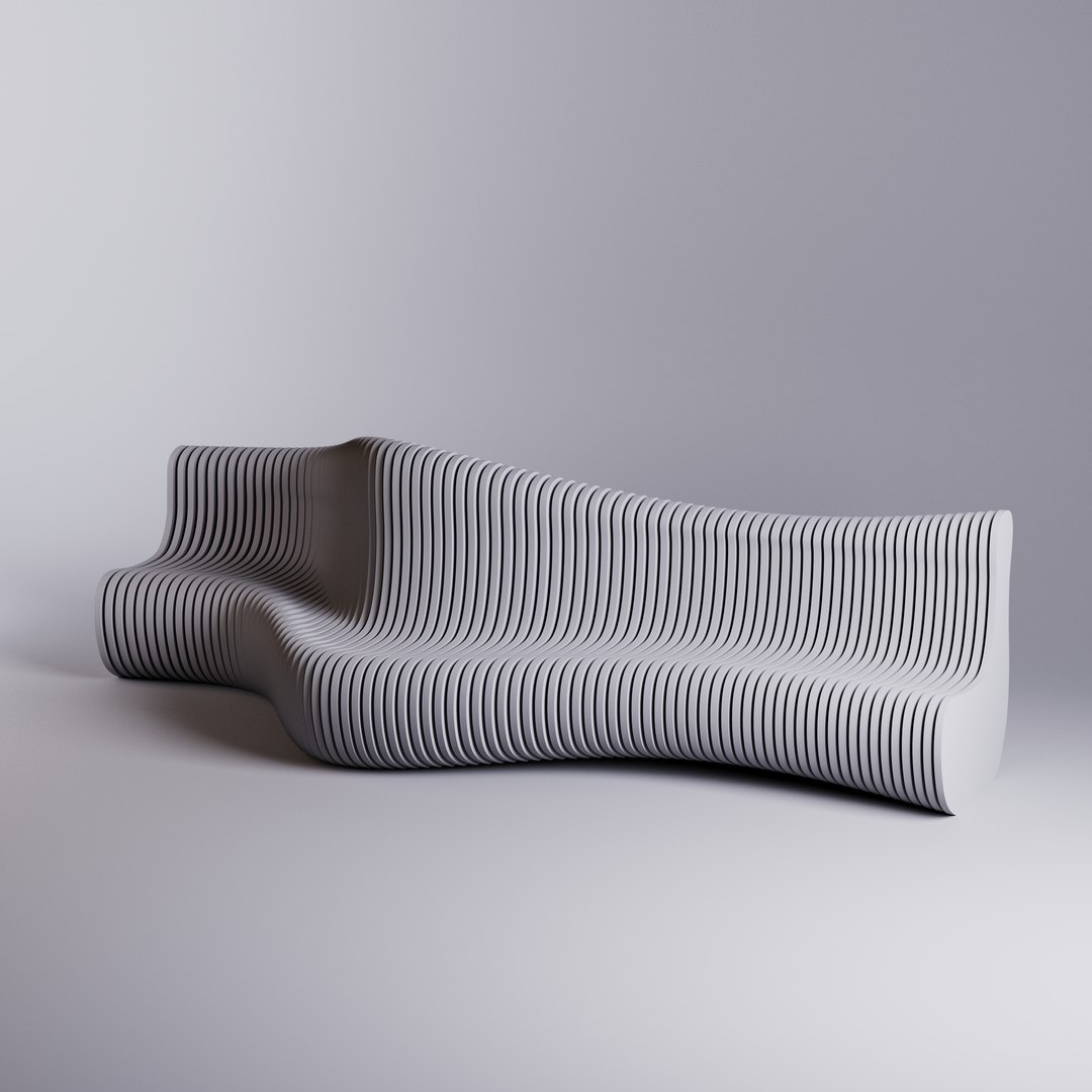 3D Model Parametric Bench - TurboSquid 2134543