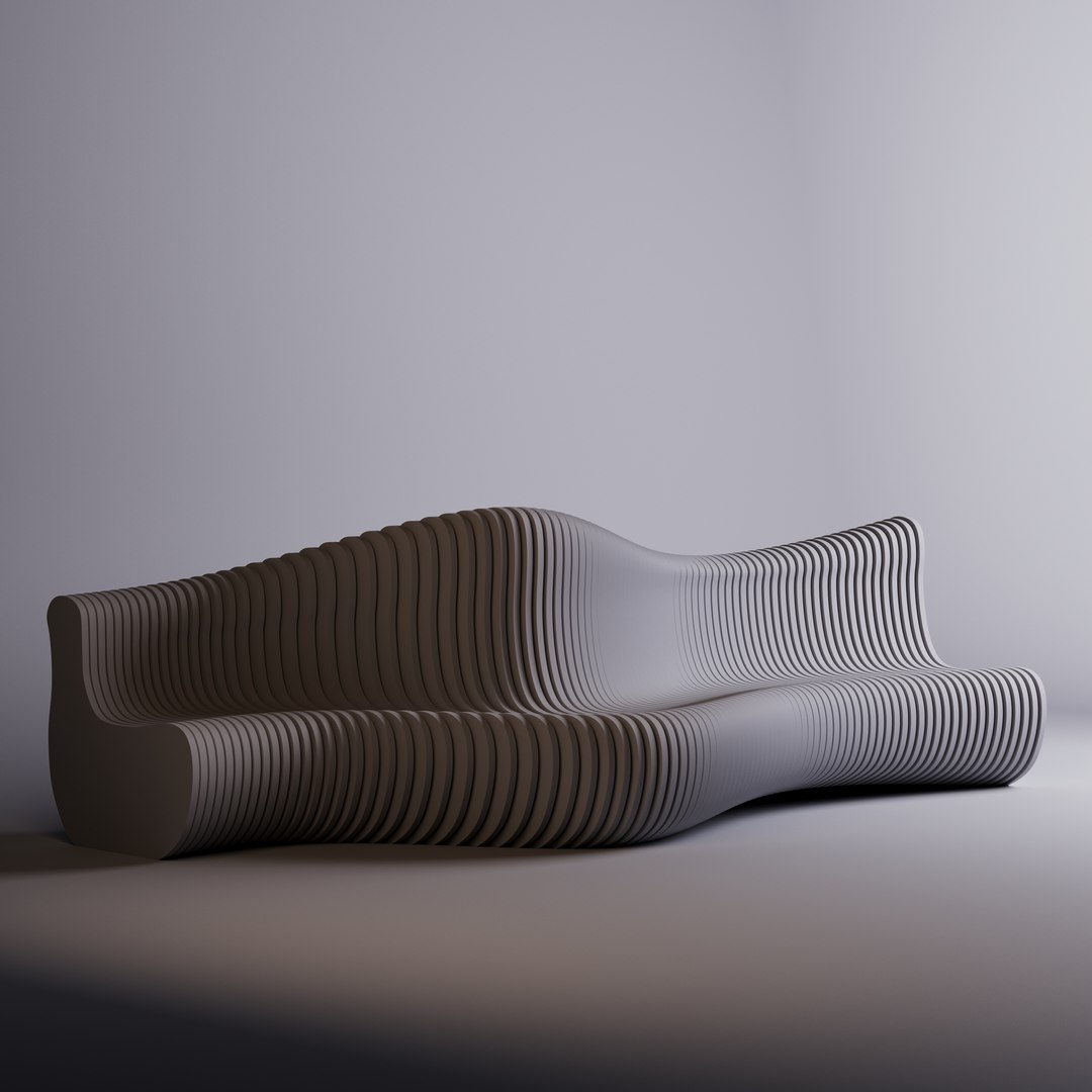 3D Model Parametric Bench - TurboSquid 2134543