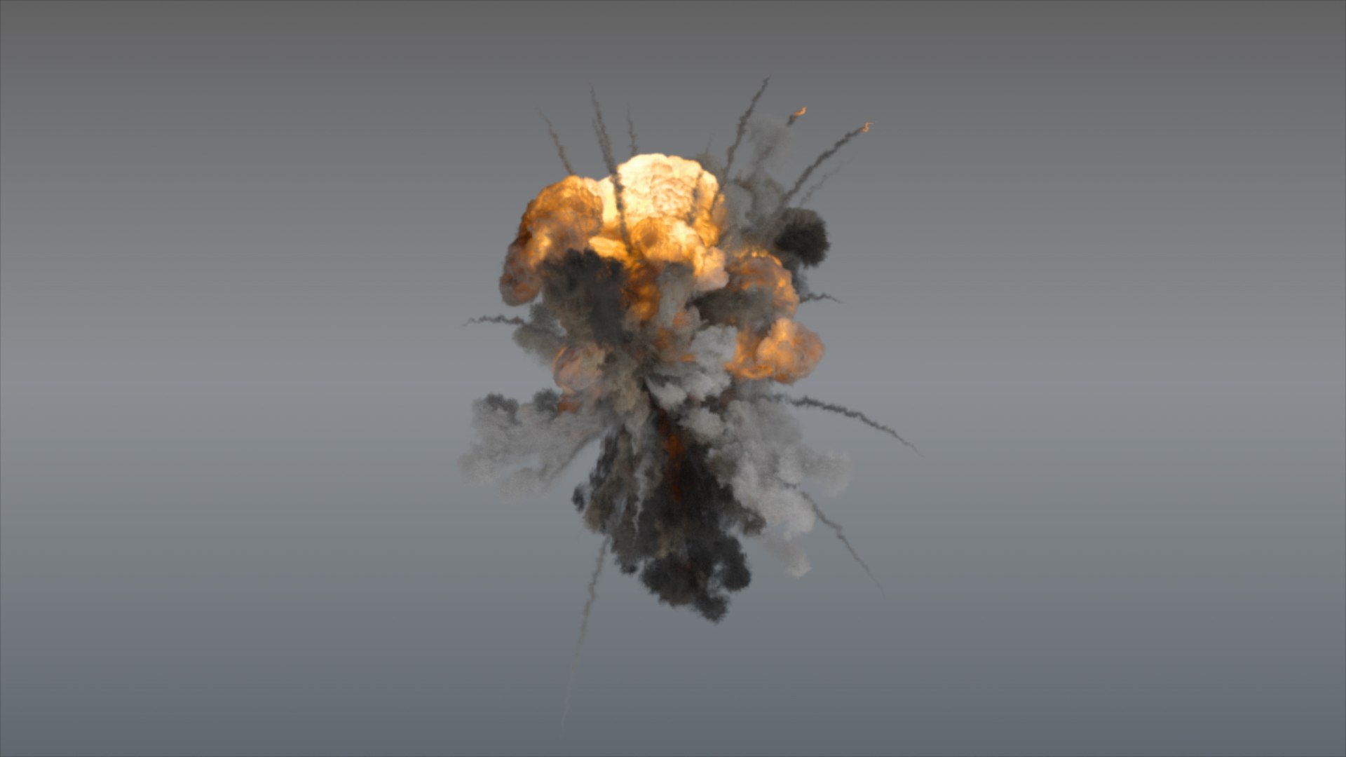 Aerial Explosion Trails 02 - Vdb 3D Model - TurboSquid 2234300