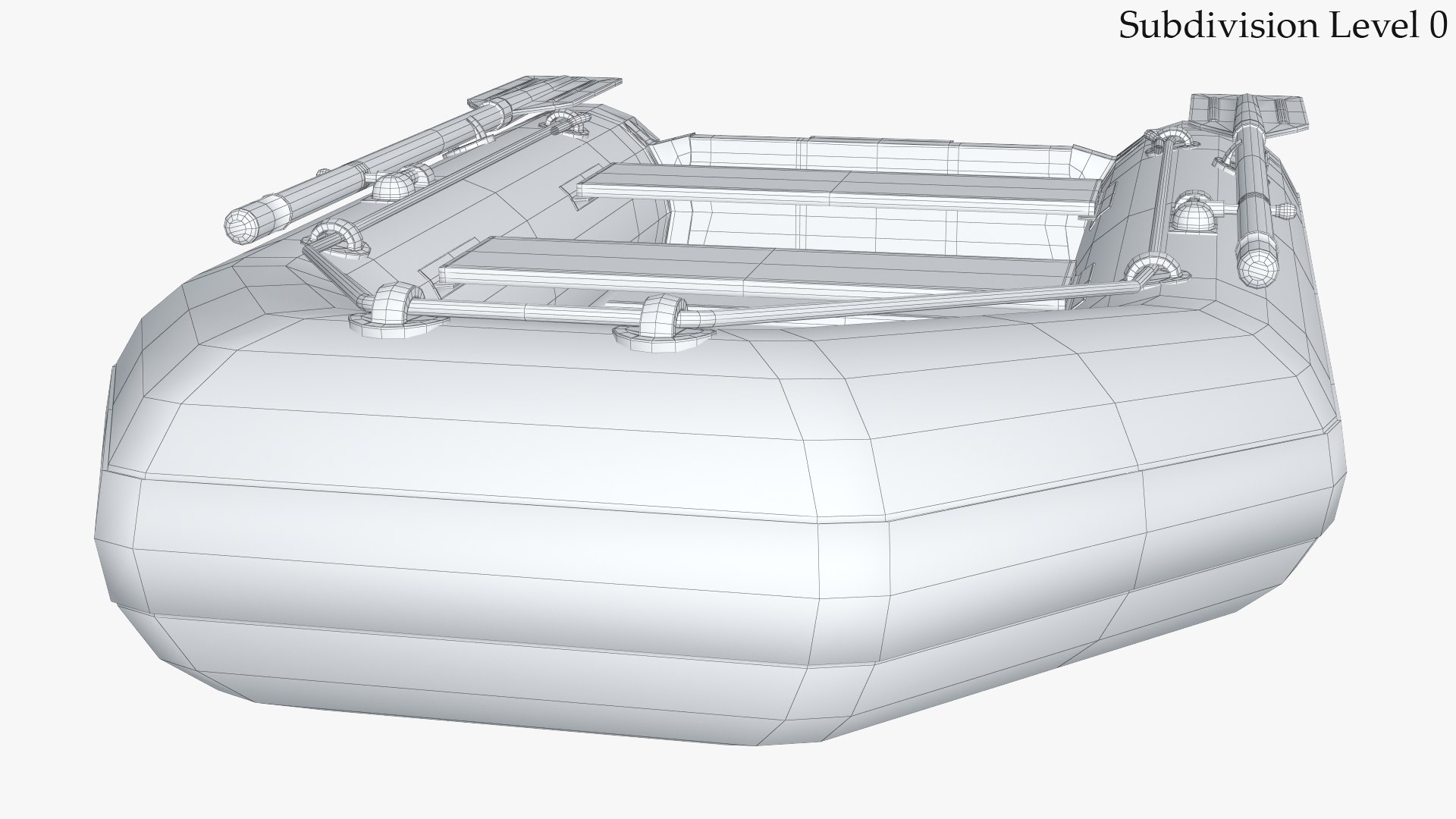 Inflatable Boat 1 3d Model