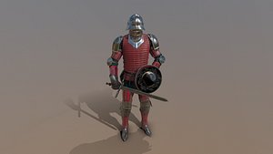 3D knight male character