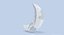 Low Poly Crescent Moon