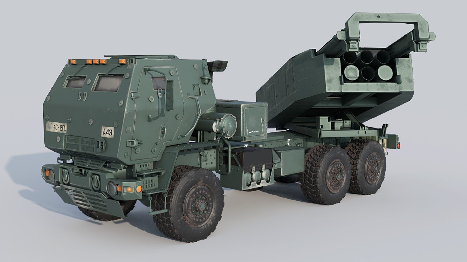3D M142 HIMARS Multiple Rocket Launcher model https://p.turbosquid.com/ts-thumb/gl/cL9bzt/9U/h1snapshotr26/png/1711230623/1920x1080/fit_q87/63ee6daa879b26136928f33ed709a37f6cafd159/h1snapshotr26.jpg