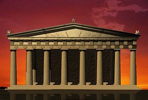 3d model parthenon