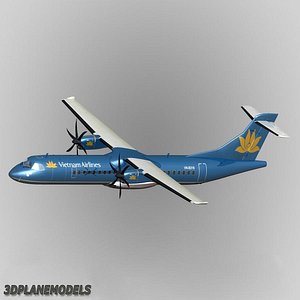 3d atr 72-500 airliner vietnam