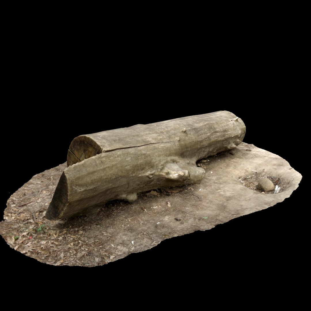 3d model tree log 4