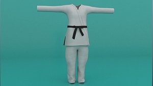 cloths judo marshal 3D model