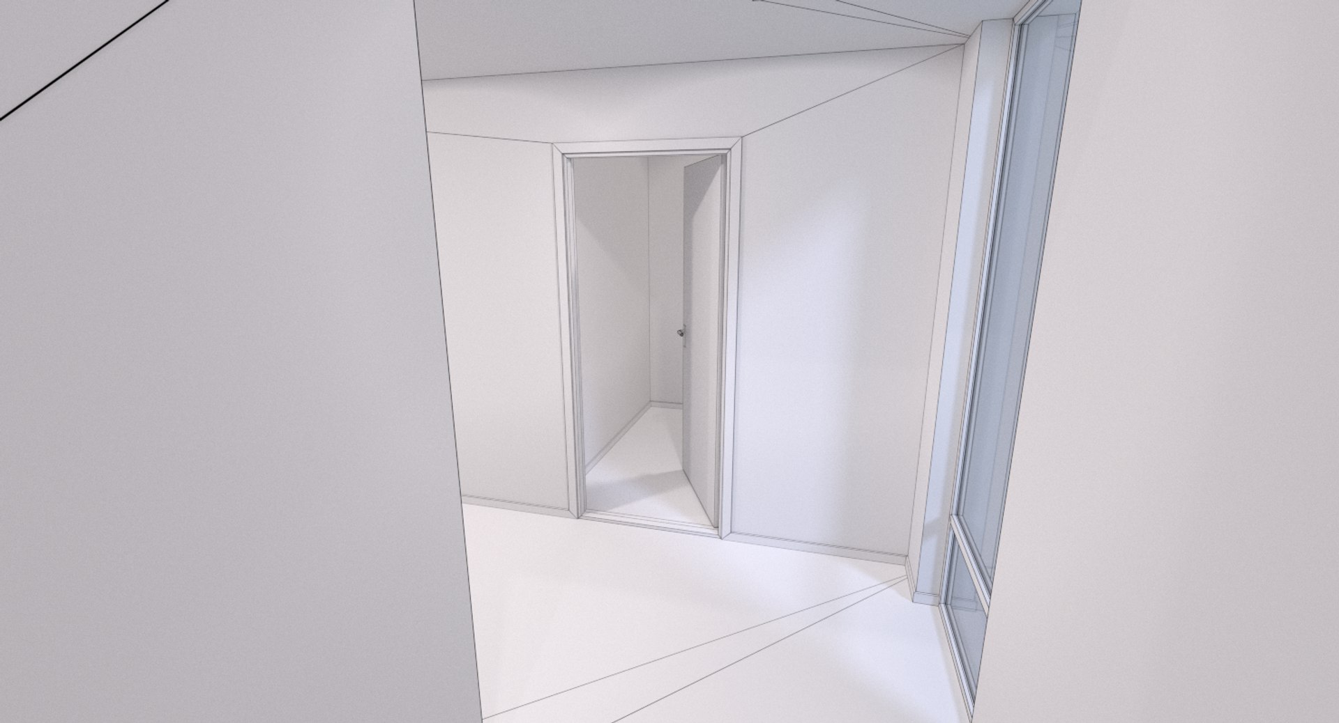 3d modern house interior model