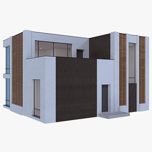 3d modern house interior model