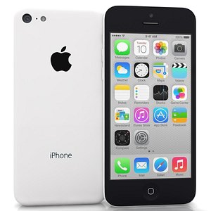 apple iphone 5c white 3d max