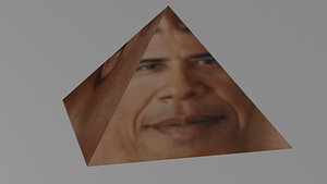 3D pyramid obama model