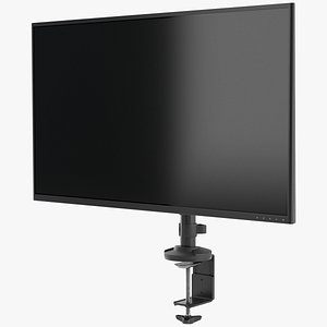 Monitor On a Desk Mount