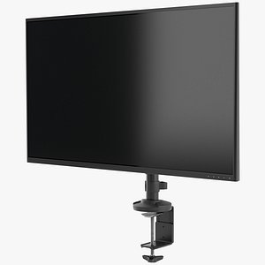 Monitor On a Desk Mount