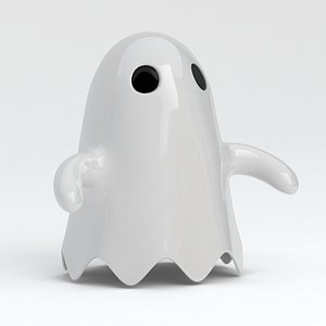 Little Cartoon Ghost White model