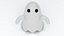 Little Cartoon Ghost White model
