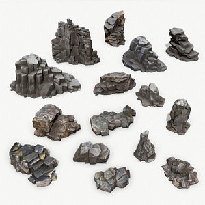 volcanic rocks 3D