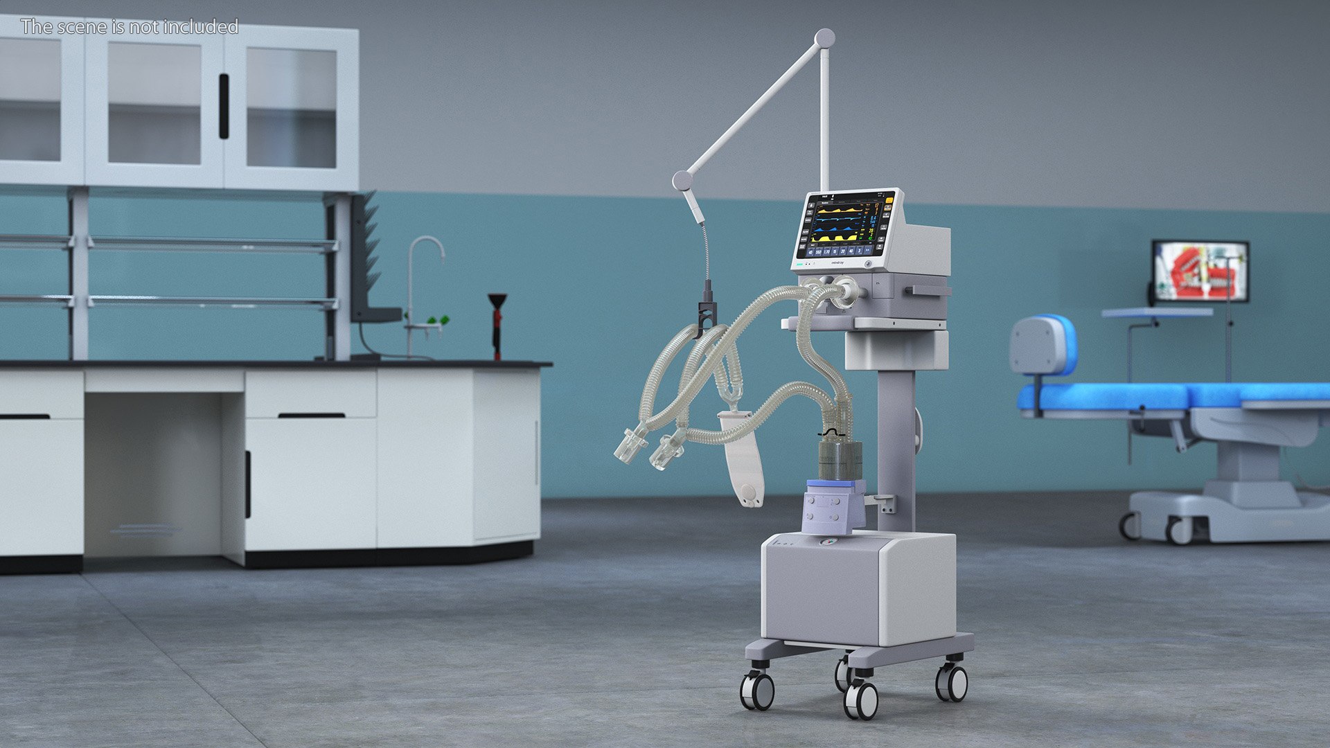 Mechanical Ventilator System Mindray Rigged Model - TurboSquid 2180244