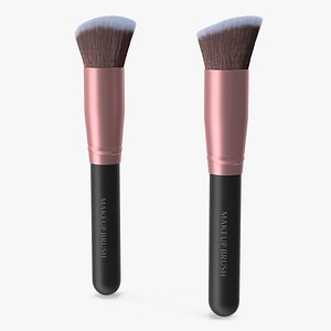 Angled and Flat Angled Makeup Brush Fur