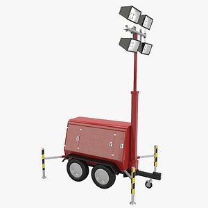 3d model tower light generator