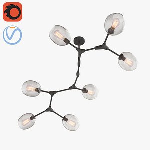 3D branch lamps modern chandelier