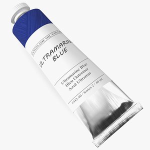 Ultramarine Blue Oil Paint Tube