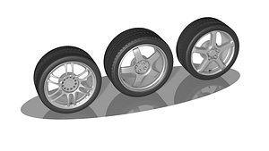 wheel vehicle 3D