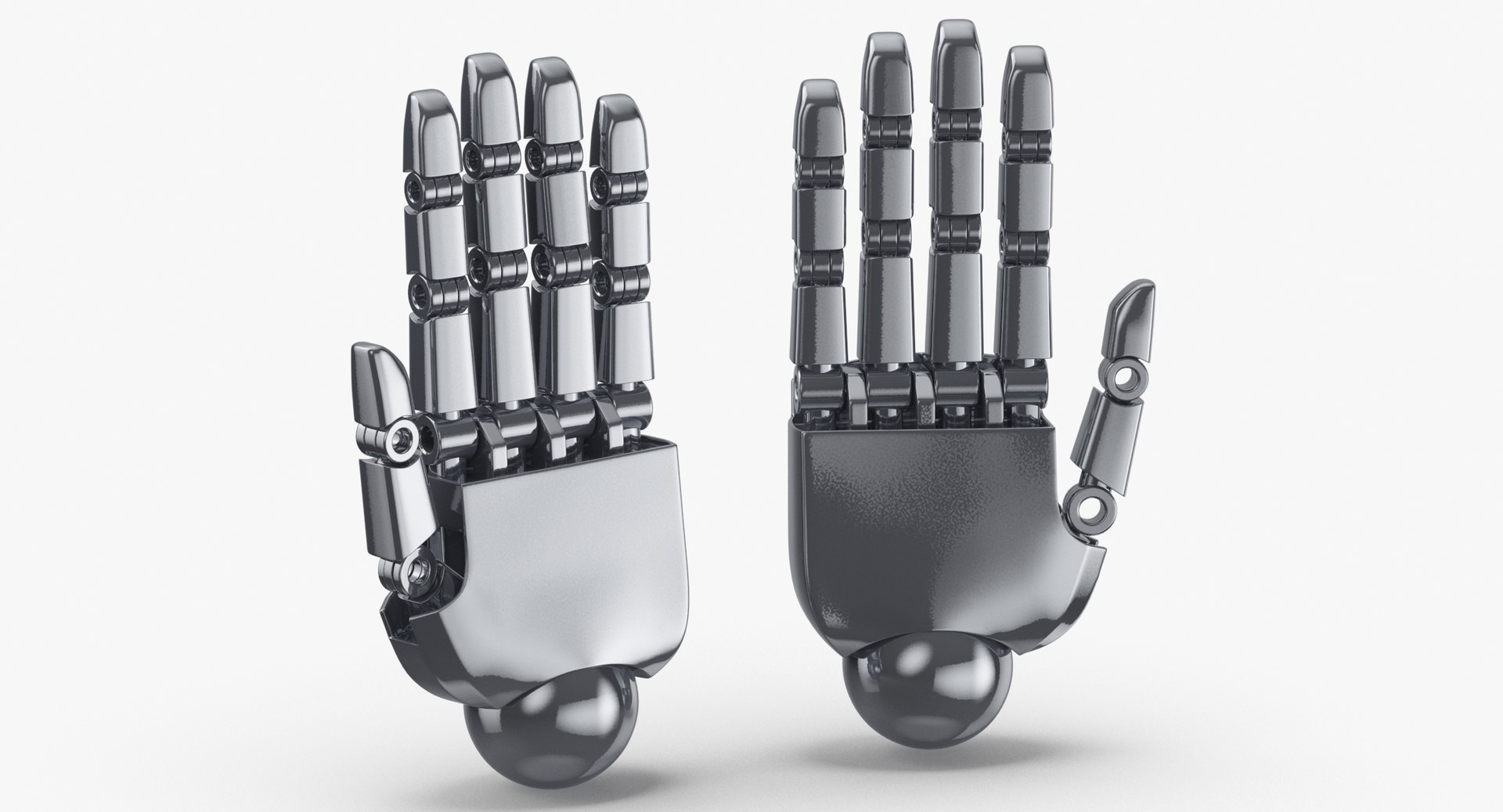 Robot hands 01 open model TurboSquid 1445686