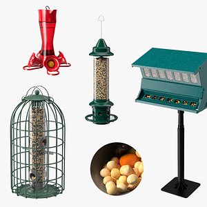 3D Bird Feeders Collection 2 model