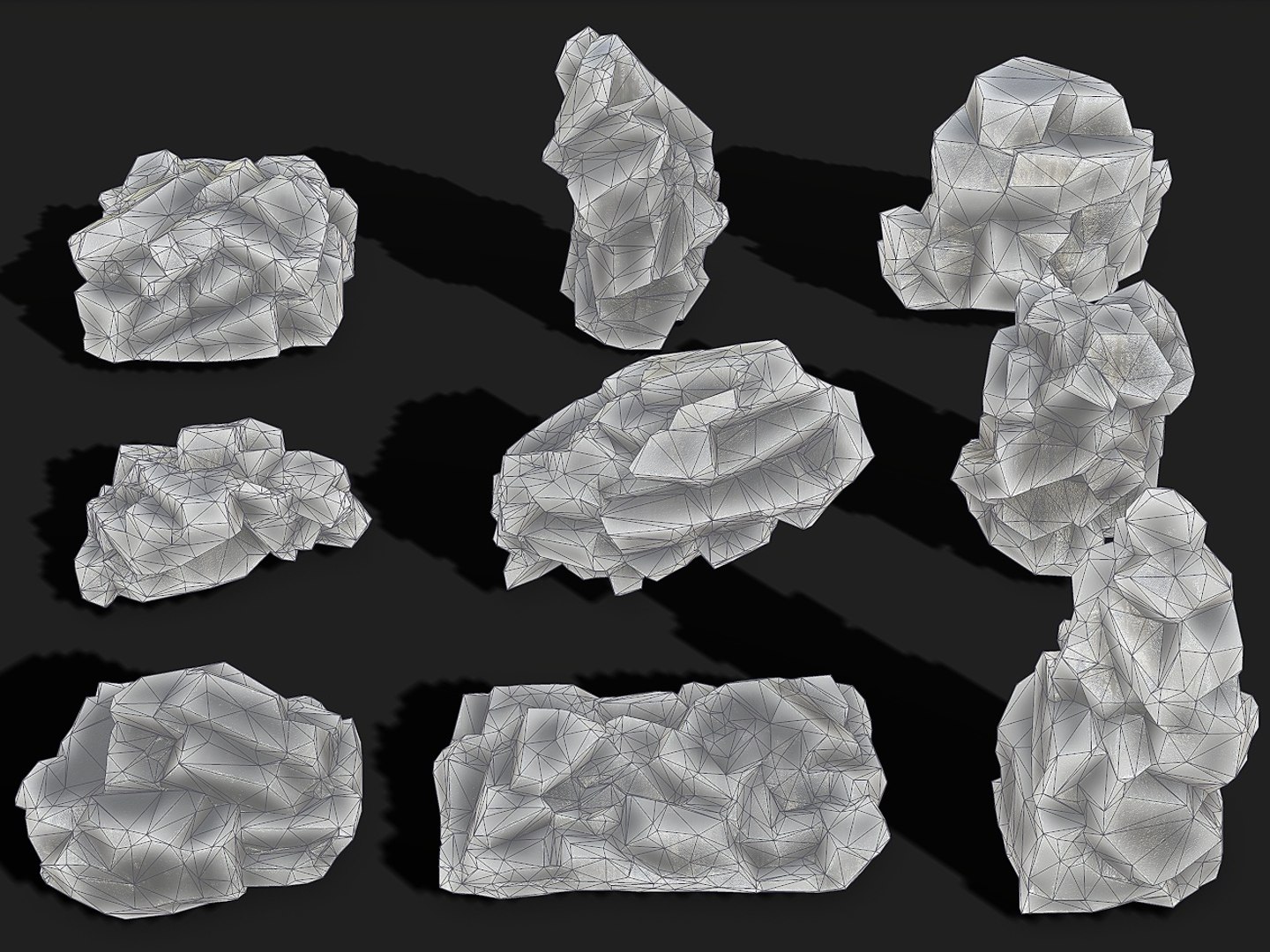 Mountain Ice Rocks PBR Pack 13 Model - TurboSquid 2140680