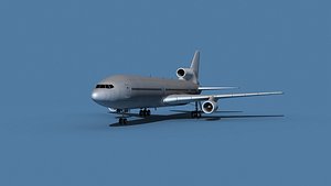 Lockheed L-1011-50 Bare Metal 3D model