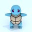Low Poly Squirtle Pokémon