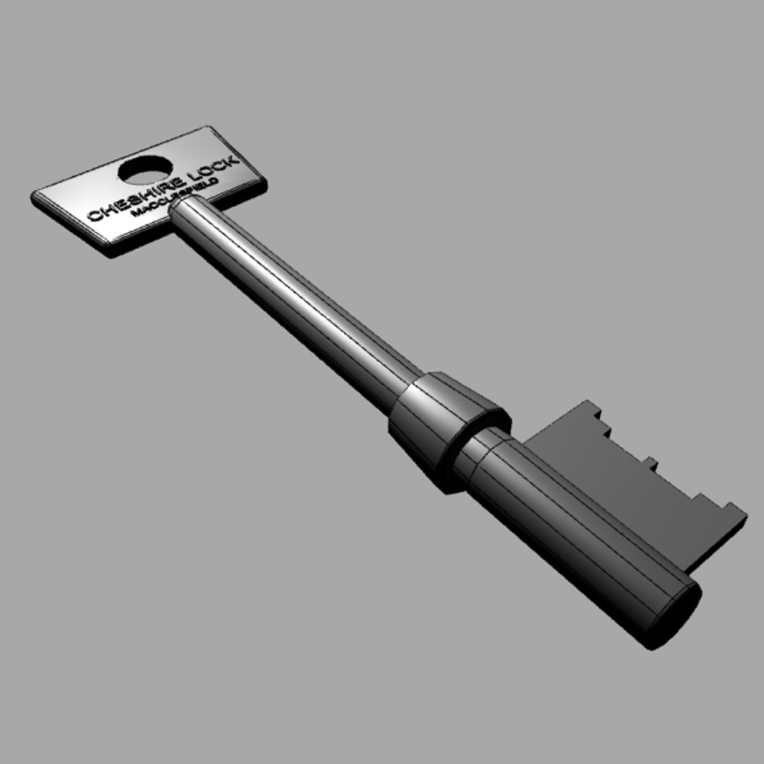 3d Model Of Mortice Key