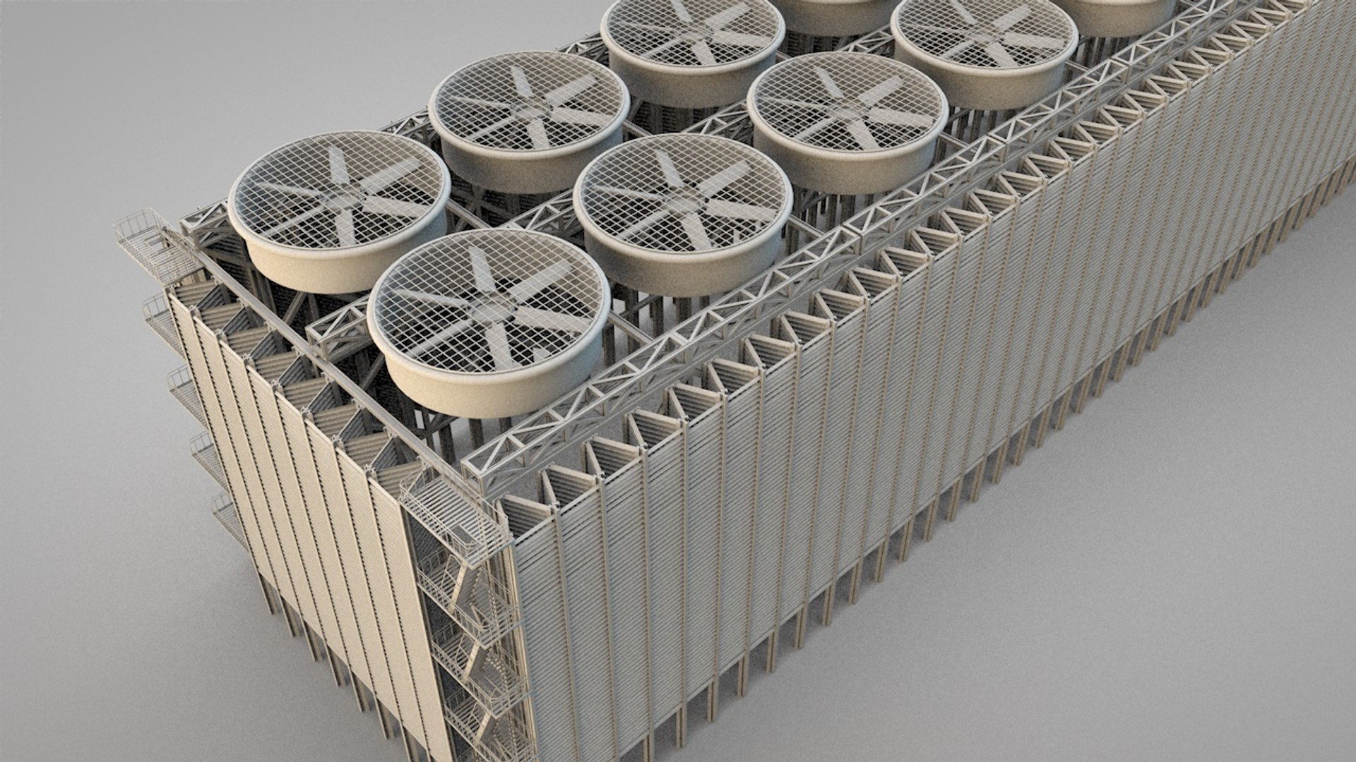 Cooling Tower 3d Model