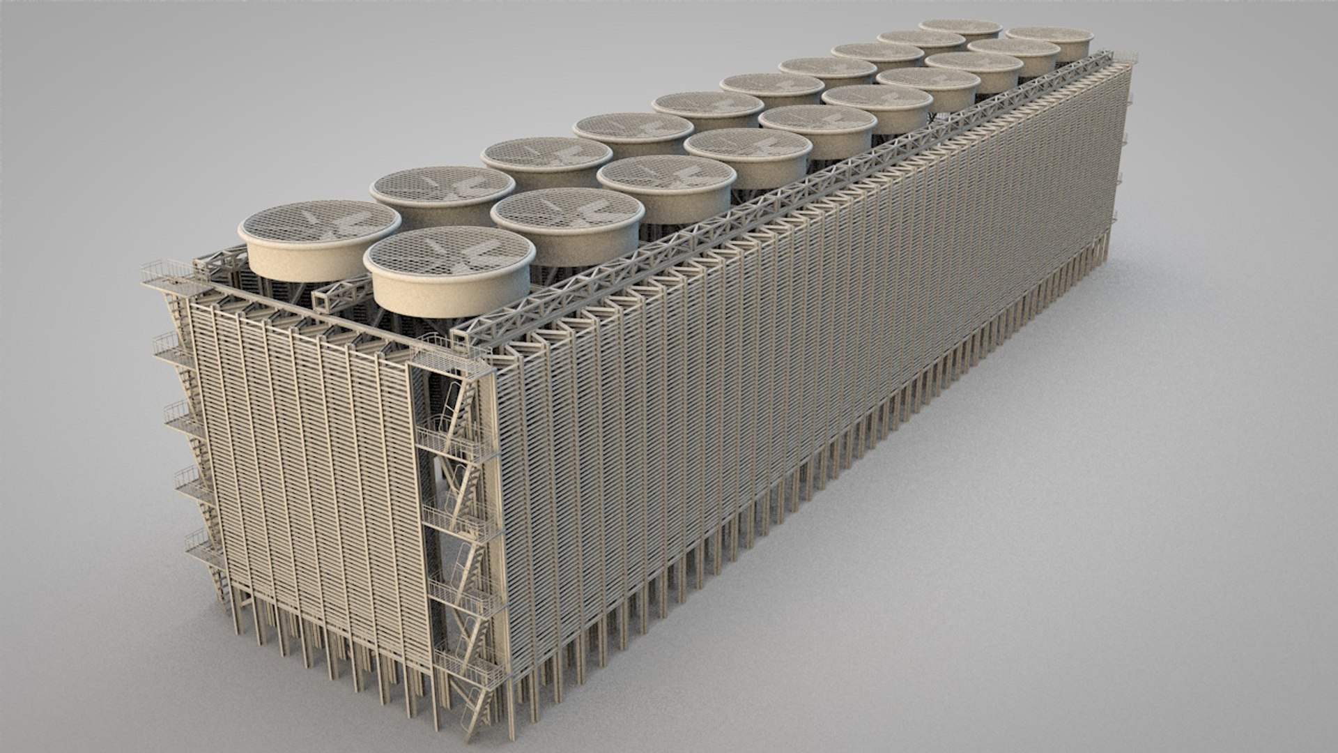 Cooling Tower 3d Model