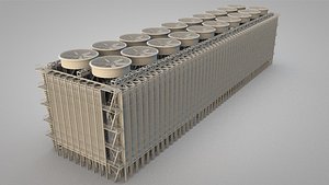cooling tower 3d model