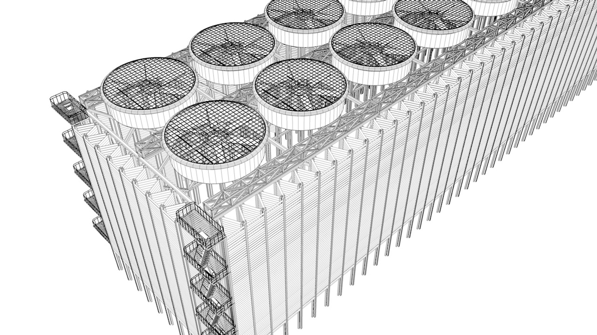 Cooling Tower 3d Model