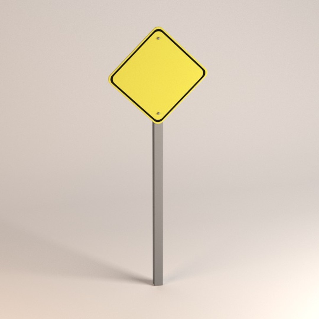 traffic sign 3d 3ds