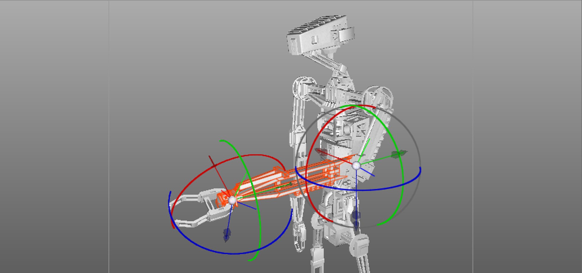 Rigged Droid Unwrapped Fbx
