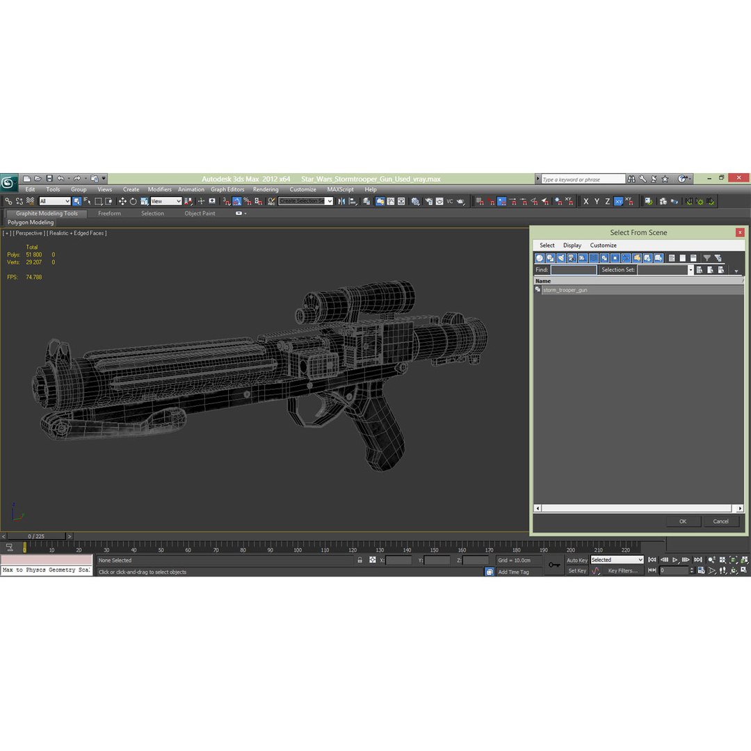3d star wars stormtrooper gun model