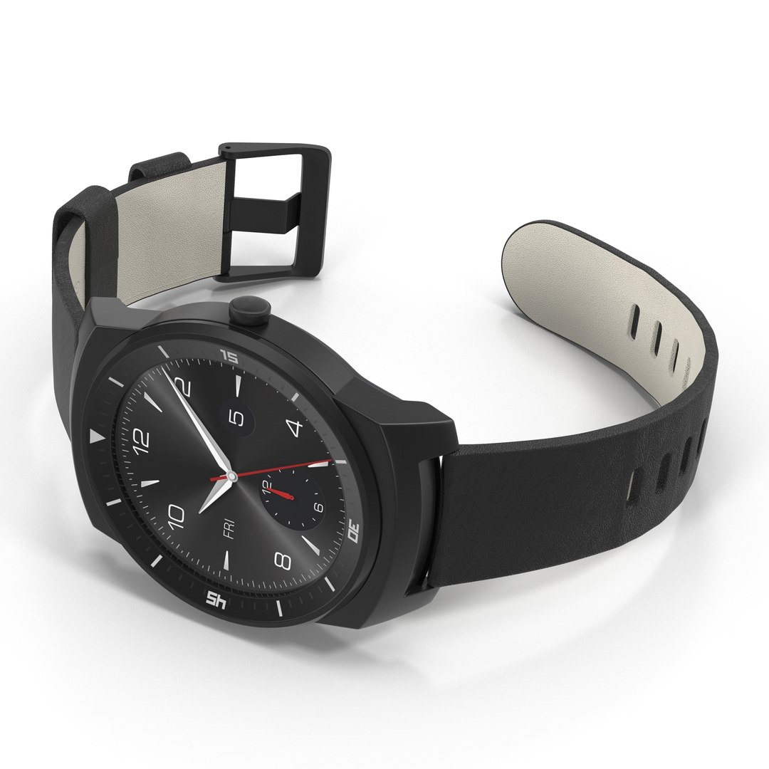 LG G Watch R 2 3D Model 3D model preview