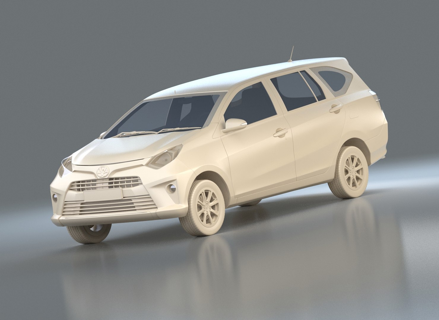 Mengupas Detail 3D Model Toyota Calya: Dari Sketsa Digital hingga Realitas Virtual