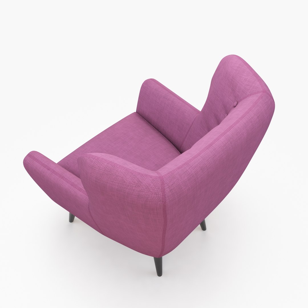 Kubrick Lounge Armchair 3d Model