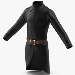 Coat Black with Belt