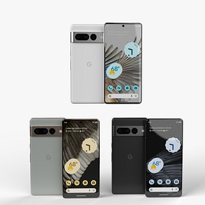 google Pixel 7 pro 2023 all colors 3D model