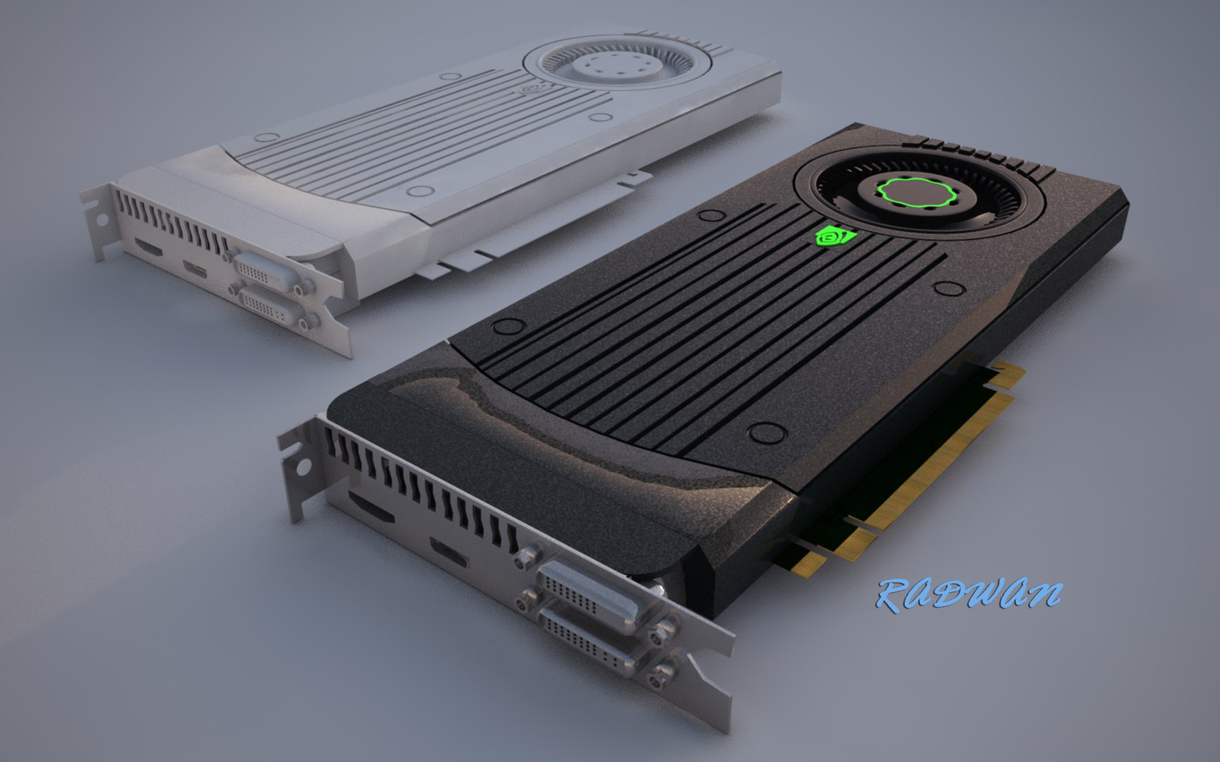 3d model nvidia graphic card