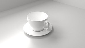 cup saucer 3D model